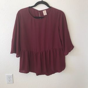 Maroon blouse